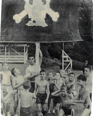 1962: The boys Blue Buccaneers banner