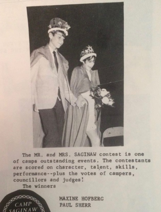 The 1968 Mr. and Miss Saginaw Paul Sherr and Maxine Hofberg