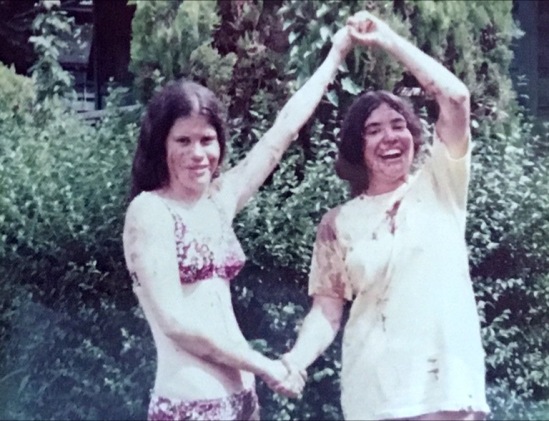 1971: Carol Molnick and Amy Kurtzman...a chocolate mess!